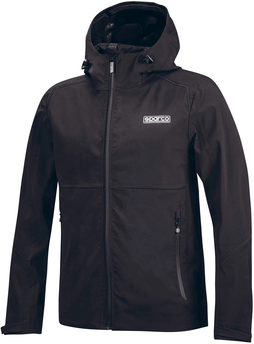 Sparco Shell Jas Waterproof Jas - Zwart — Grijs