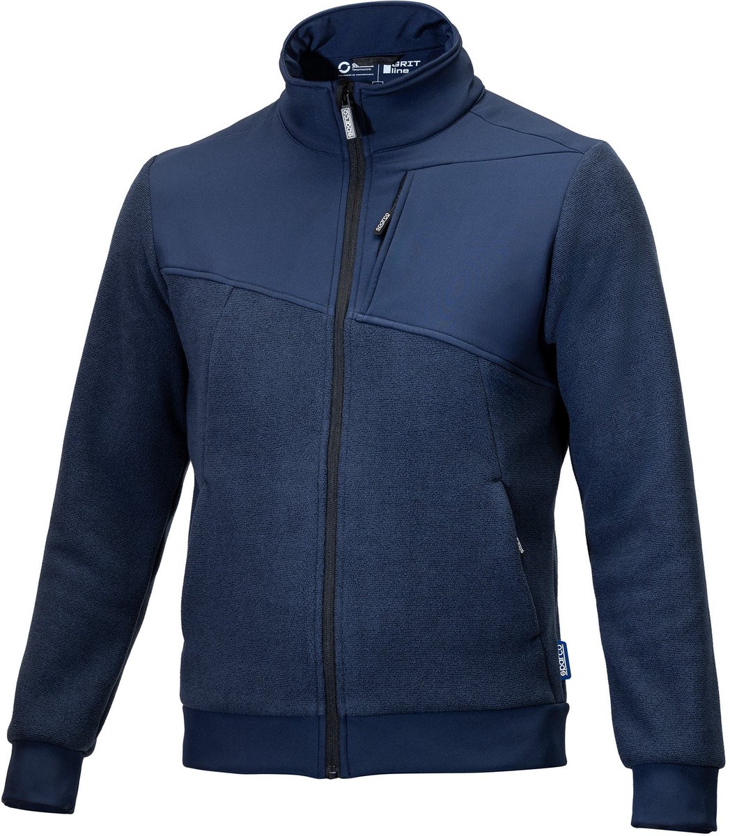 Sparco Teamwork - Fleece Vest Crestone Sweater - Grijs/Marineblauw