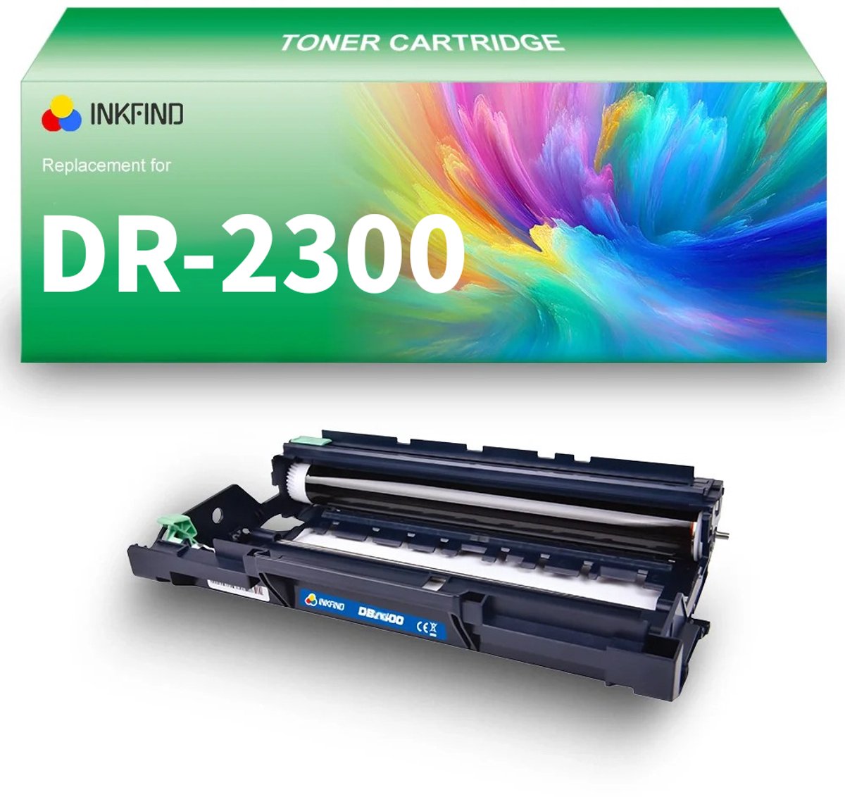 INKFIND DR2300 Drum Unit (Geen toner cartridge TN2320) Geschikt voor Brother DR2300 DR-2300 Brother DCP-L2500D DCP-L2520DW DCP-L2540DN DCP-L2540DW HL-L2300D HL-L2300D L2320D L2340DW L2360DN L2360DW L2365DW L2380DW - 1 Pack