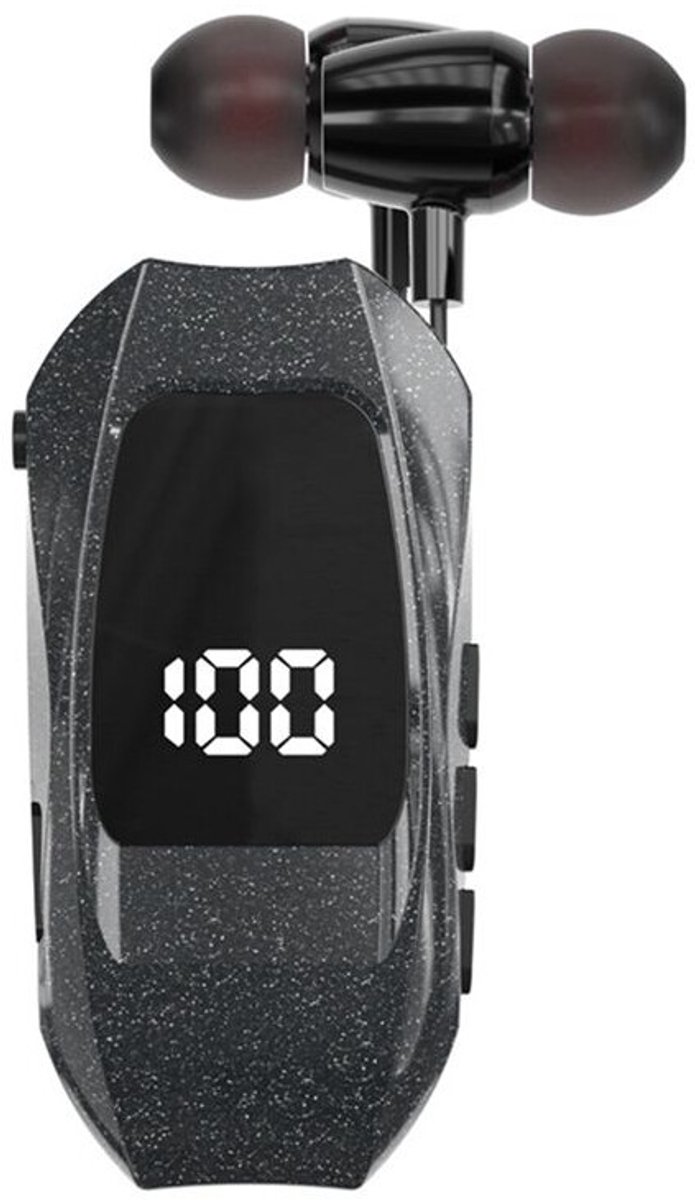 Deze intrekbare draadloze dasspeldmicrofoon Geschikt voor LED-display is Geschikt voor sporttraining, autorijden, werk en andere gelegenheden.