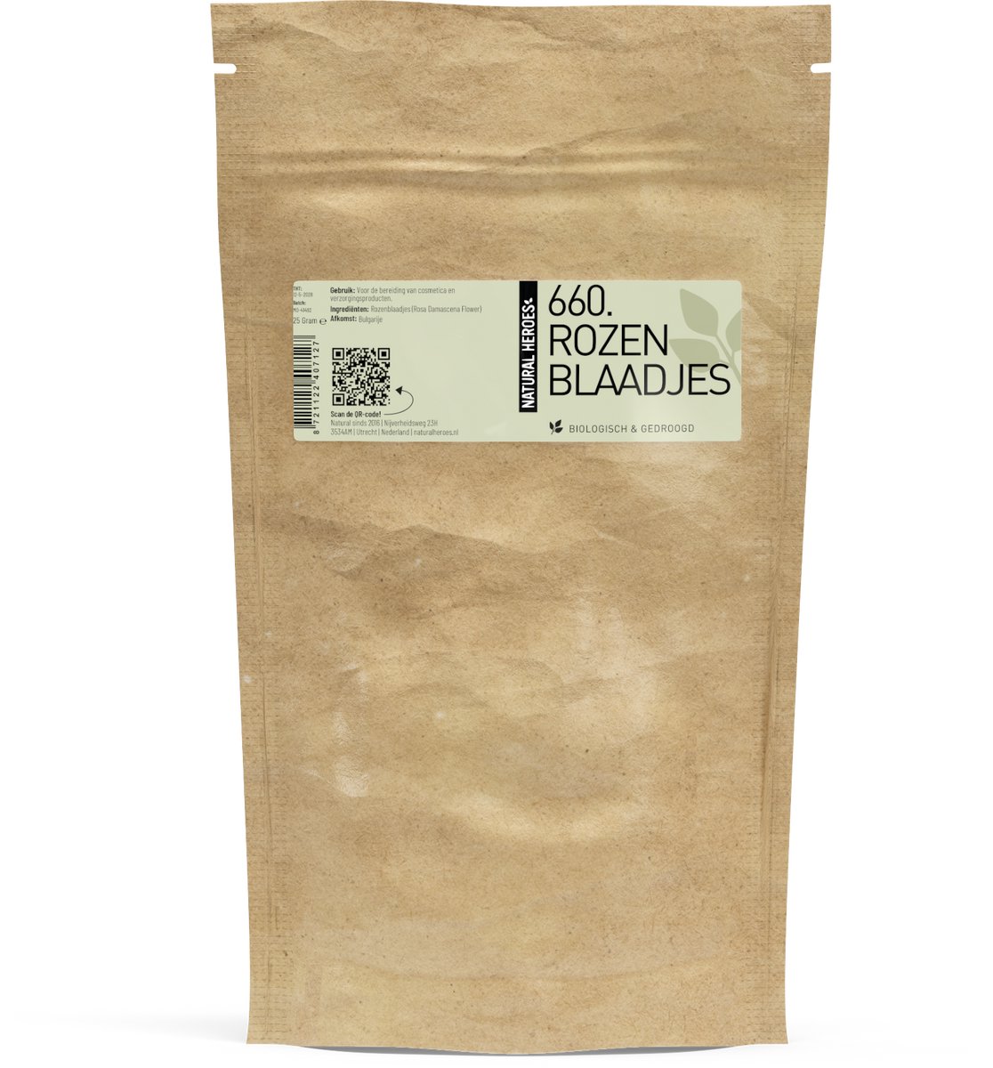 Natural Heroes - Rozenblaadjes (Biologisch & Gedroogd) 25gr
