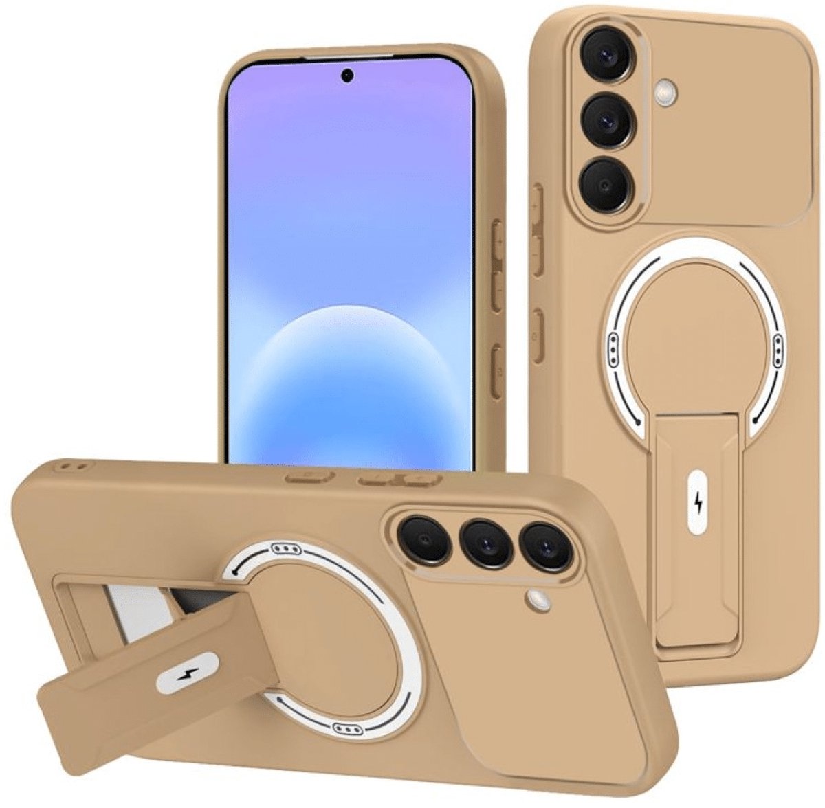 Casemania - Backcover - Geschikt voor Samsung A57 – Magnetic - Bruin