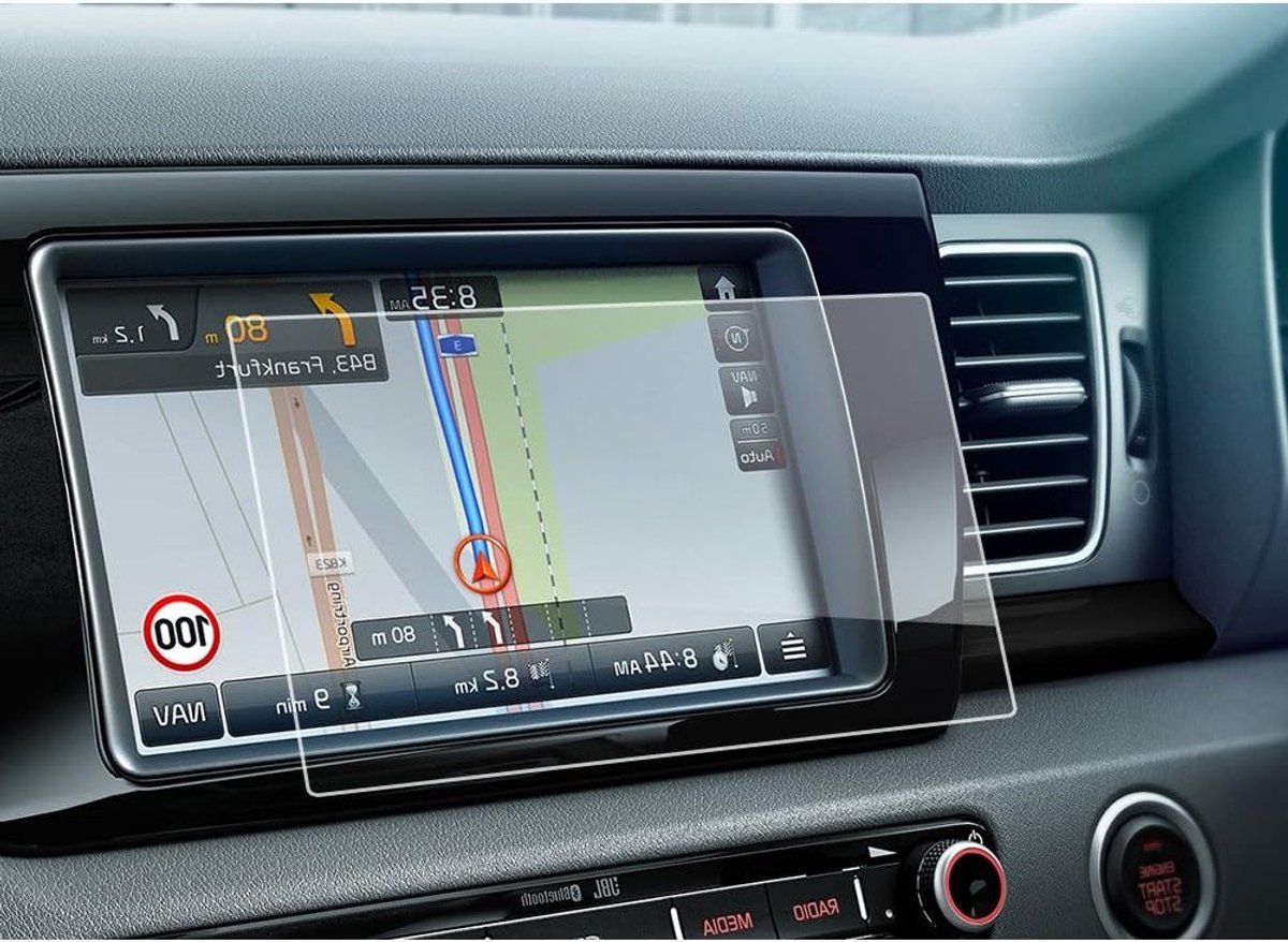 8 Inch Navigatiescherm Beschermfolie voor Niro - Gehard Glas, Krasbestendig, Eenvoudige Installatie