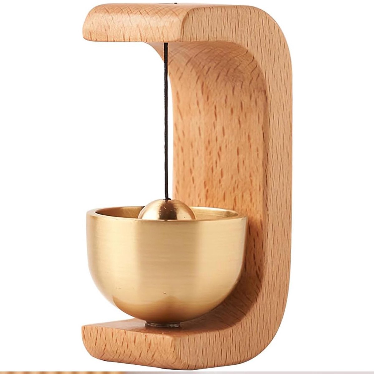 Dailygoody - Deurbel Hout - Magneet Entreebel - Eenvoudige Installatie - Beuken - Wandophanging - Voor Thuis en Winkels