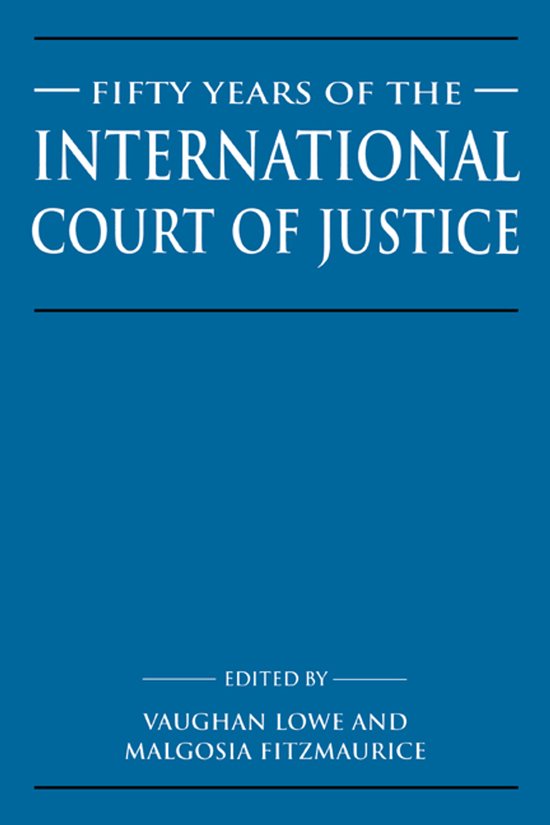Fifty Years of the International Court of Justice - cover