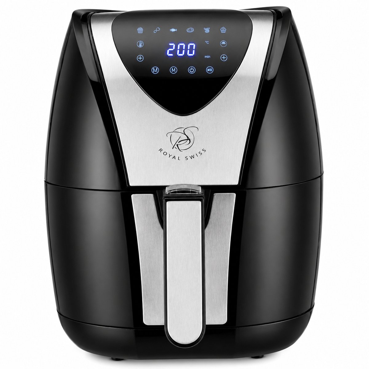 Airfryer 3.5L – Heteluchtfriteuse – 1400W – Zwart – Royal Swiss®