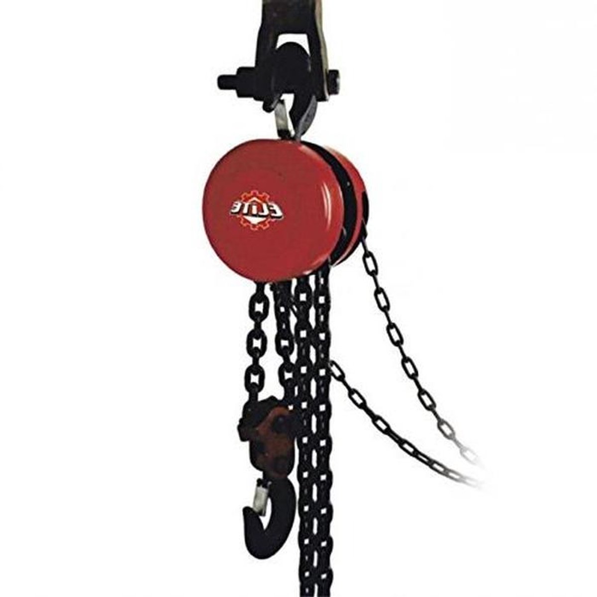 Trekkoord 1 ton - Hijsgereedschap - Lasten Verplaatsen - Veiligheidsgrendel - 3 meter ketting - Grijs