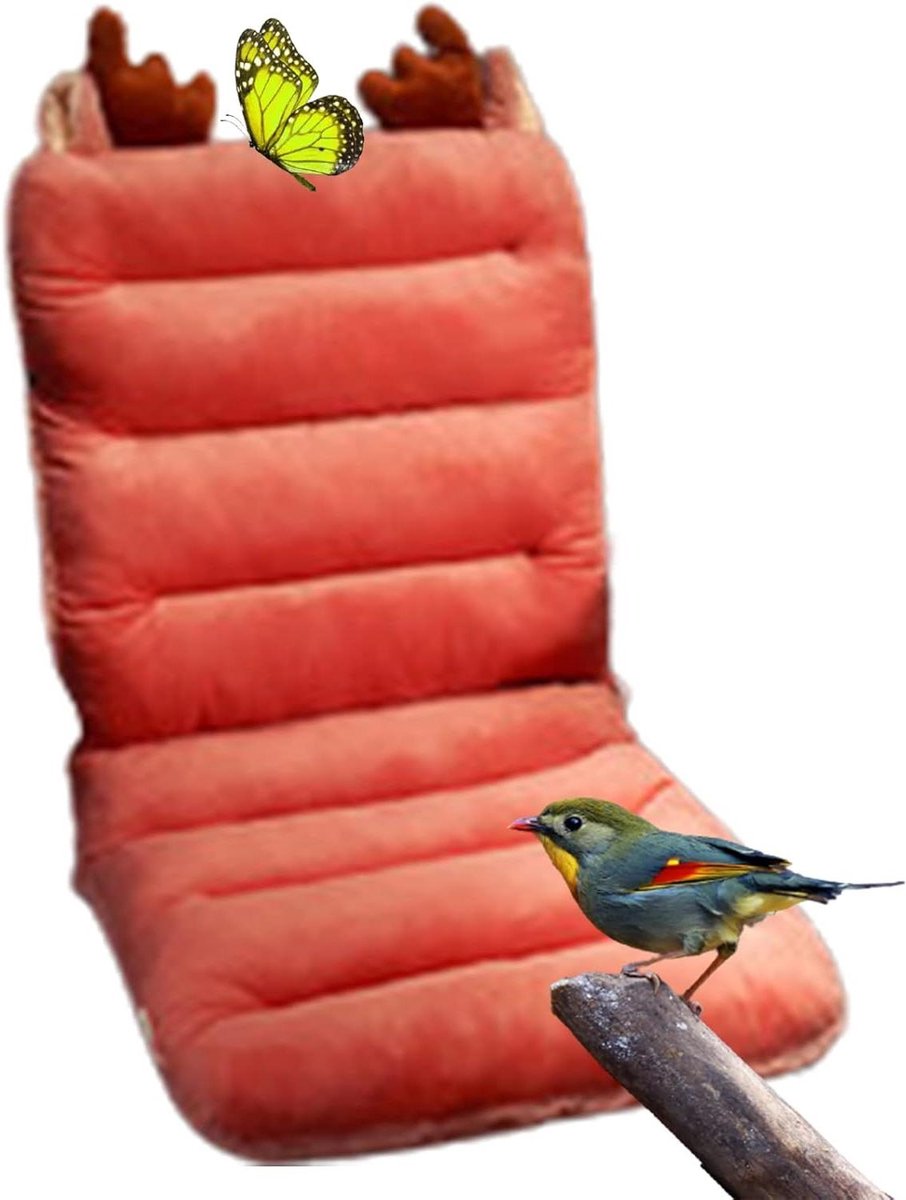 Zitkussen met rugleuning - Stoelkussen Pluche - Comfortabel Zitten - Antislip Rugsteun - 3