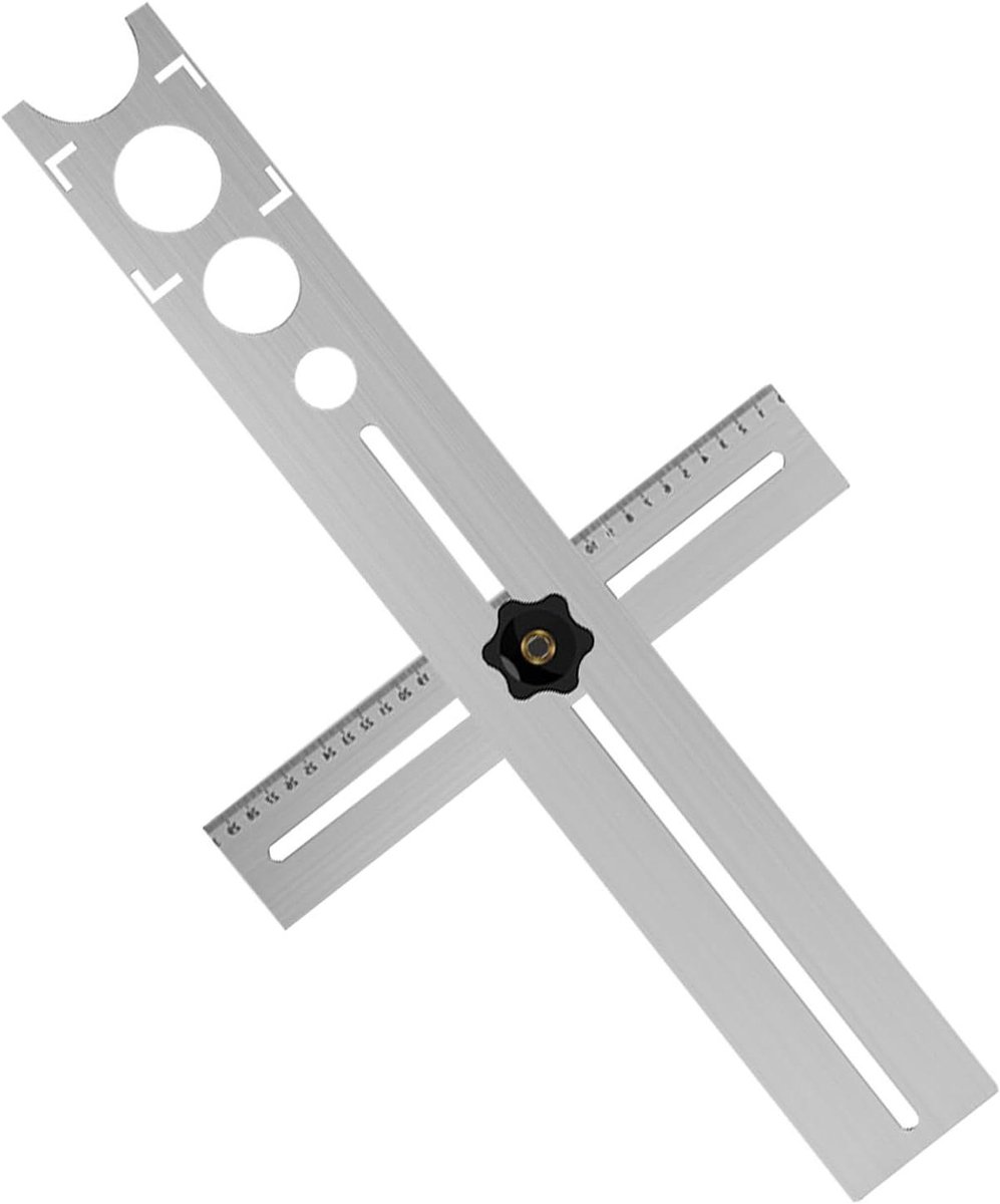 Gatmarker Tegelponsgereedschap - Precisie Mal - Leidingen Markeren - Materiaalbesparend Ontwerp - 30 Cm - A