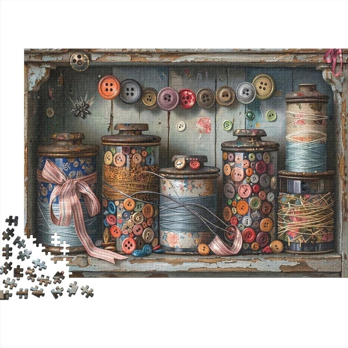 Legpuzzel - Volwassen Puzzel - Ontspannend Tijdverdrijf - Gerecycled Materiaal - 1000 Stukjes - Kleurrijk