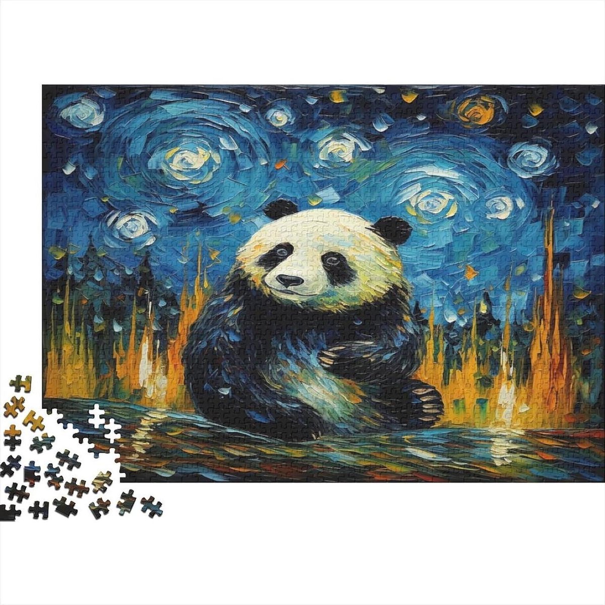Houten Puzzel - Legpuzzel Volwassenen - Ontspanning en Uitdaging - Unieke Vormen en Letters - 75 x 50 cm - Stijl-5