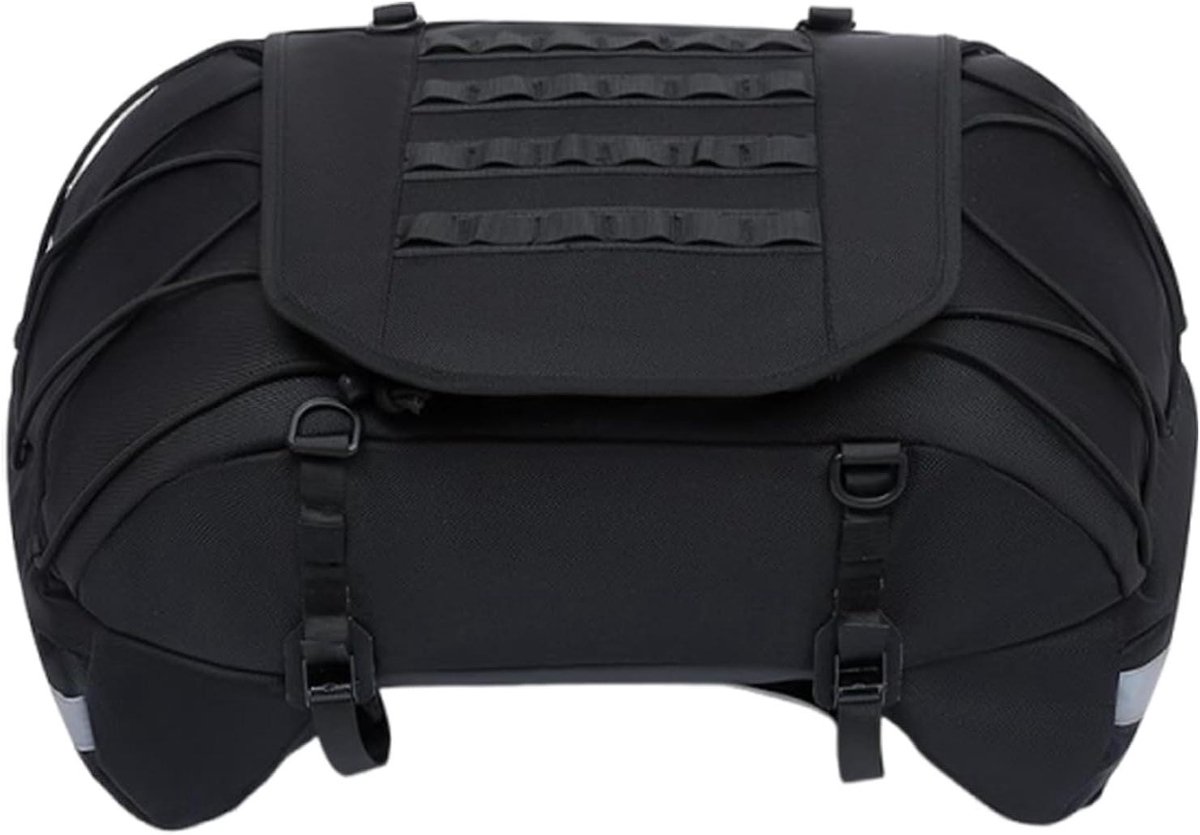 Motorfiets Zadeltas - Achterbank Tas - Lange Afstand - Waterdicht Ontwerp - 72 x 35 x 38 cm - Zwart
