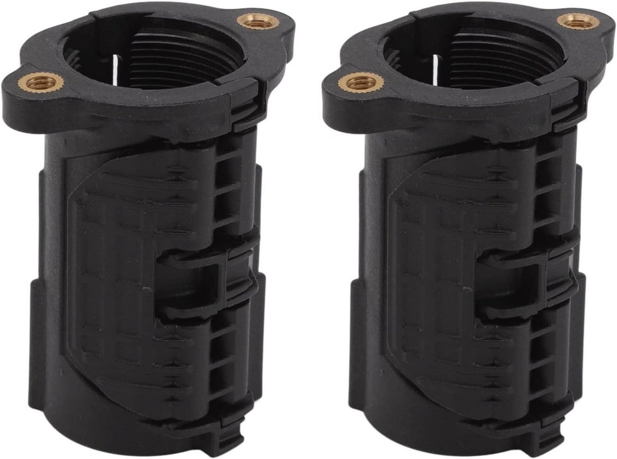 Dailygoods- Kraanmoerbevestiging 2 Sets - Kunststof - Bevestigingsmiddelen - Sluitringen - Schroeven - Voor 32 mm Schroefdraadpijp - Kraanbevestiging