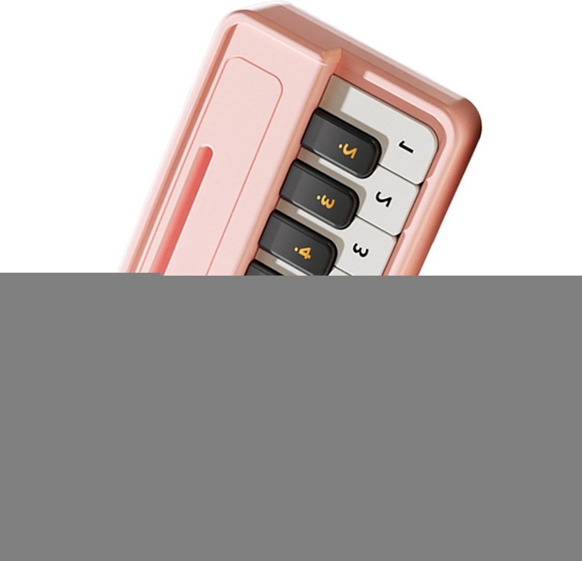 Kinderpiano Toetsenbord - Muziekpiano Kind - Muziek Leren Spelen - Kleurgecodeerde Toetsen - 20.1 x 6 x 11.4 cm - Roze