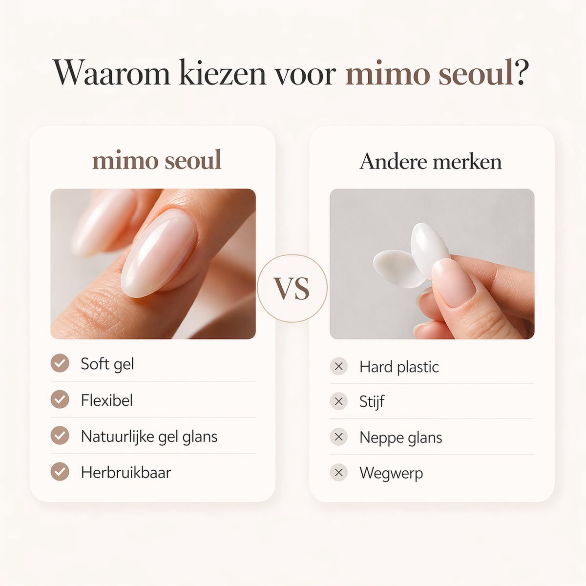 Mimo Seoul Soft Gel Press On Nails Kort - Baby Pink Short Almond (30 stuks) - Plaknagels Met Lijm & Plakstickers - Nepnagels Valse Nagels Herbruikbaar - Compleet Prep Kit — cadeau in Mode & Accessoires - foto 4