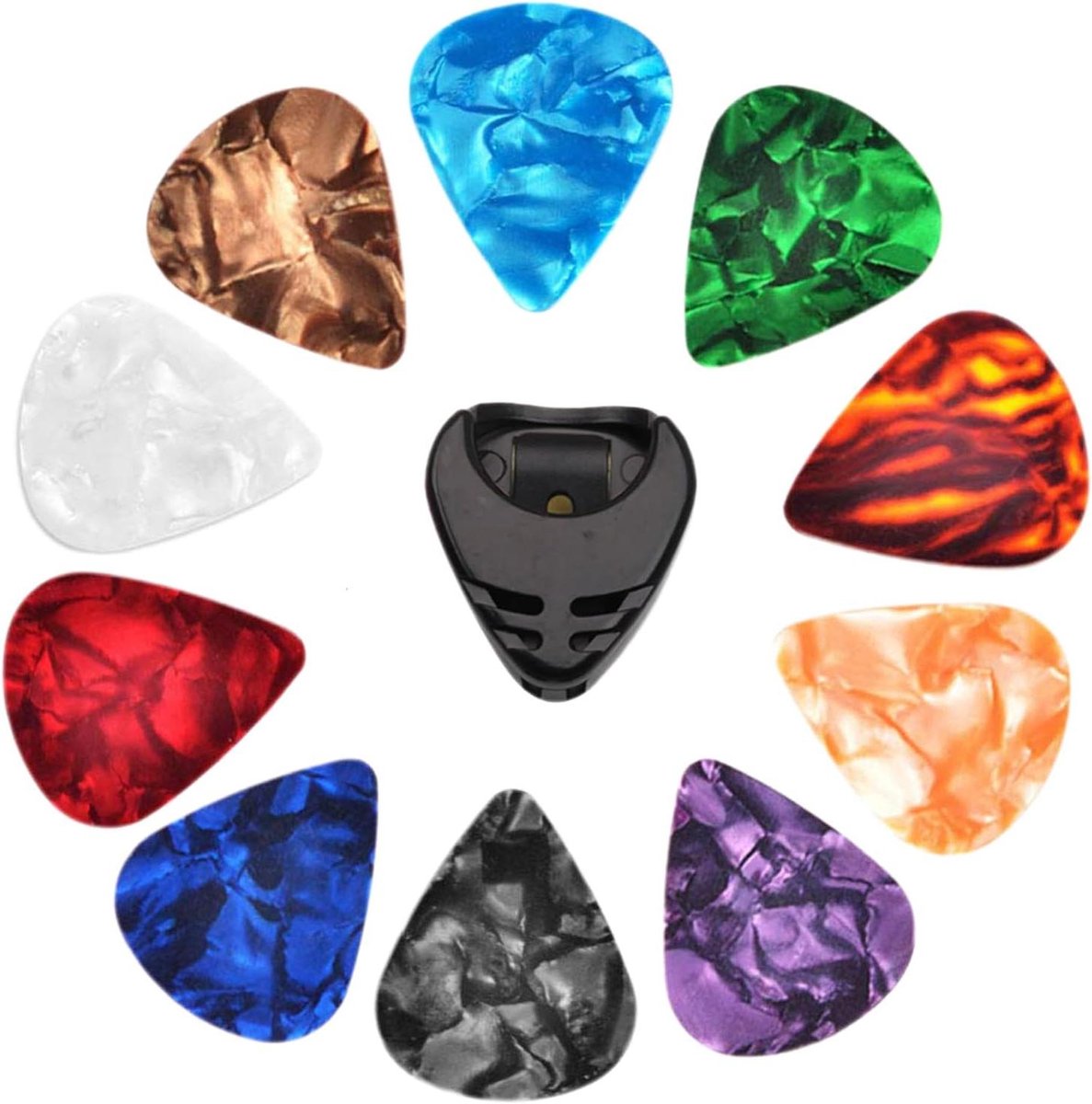 Gitaar plectrums - Ukelele picks - Muziek maken - Professionele kwaliteit - 10 stuks - Kleurrijk
