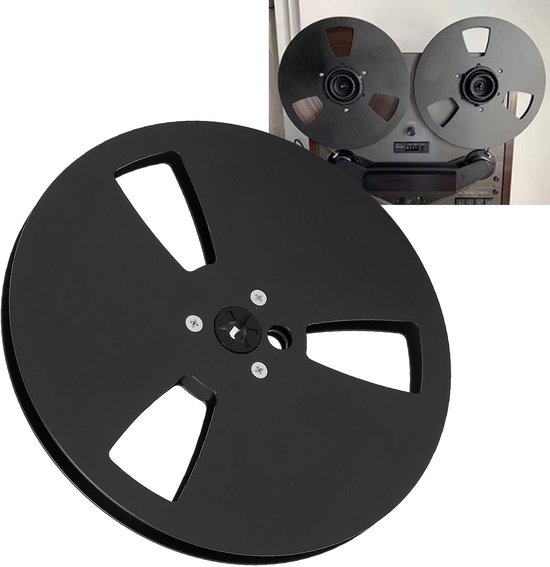 Lege Spoel - Tape Reel - Geluidsopname - Drie Gaten - 7 Inch - Zwart — afbeelding 2