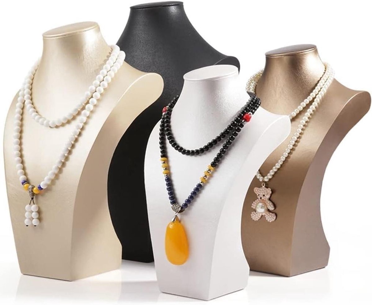 Sieradenhouder - Displayrek - Sieraden Opbergen - Elegante Presentatie - Tot 35.5cm - Wit