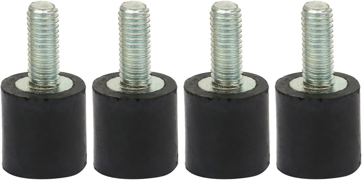 Dailygoods- Trillingsdempende Lagers 4 Stuks - Antitrilling - Rubberen/Metalen