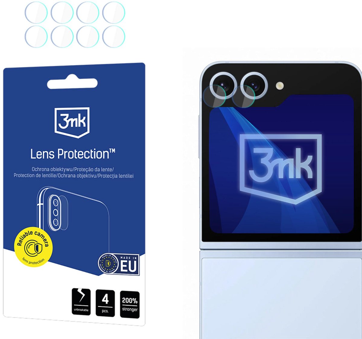 3Mk Lensbescherming Voor Samsung Galaxy Z Flip 6 Glazen Schermbescherming
