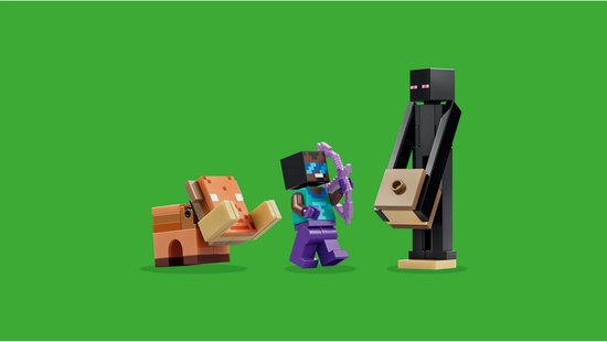 LEGO Minecraft - Voyage au Nether et portail de l'End - Jouets vidéo pour Enfants - 21584