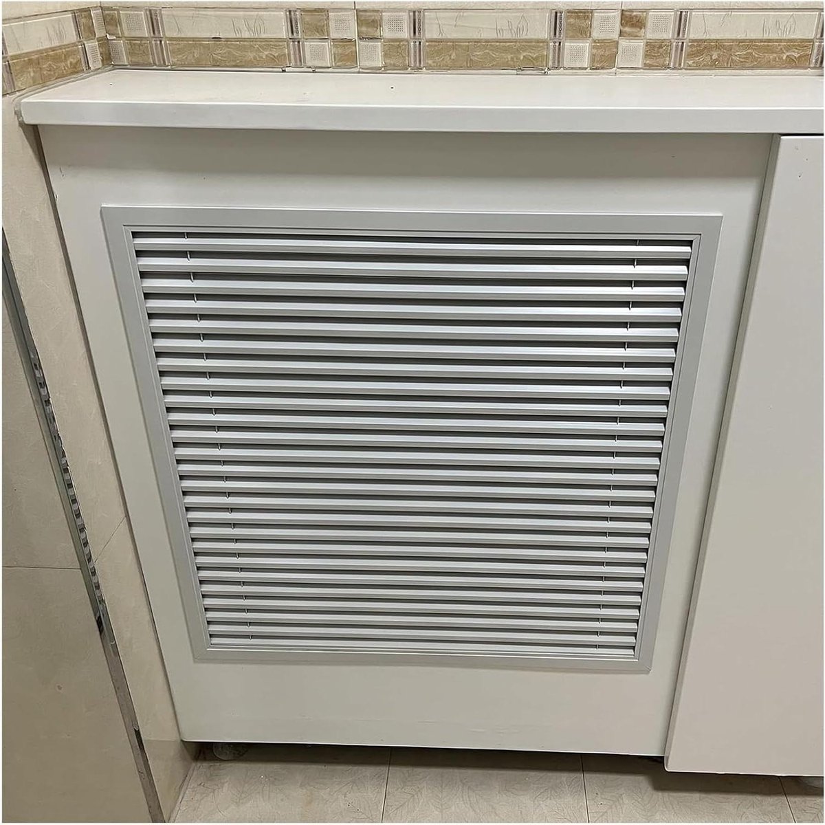 Ventilatierooster - Retourluchtrooster - Luchtstroom Verbeteren - Gereedschapsloze Installatie - 20x70 cm - Wit