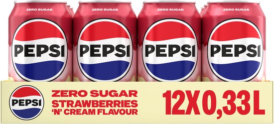 Pepsi Treats Strawberry & Cream 12x33cl