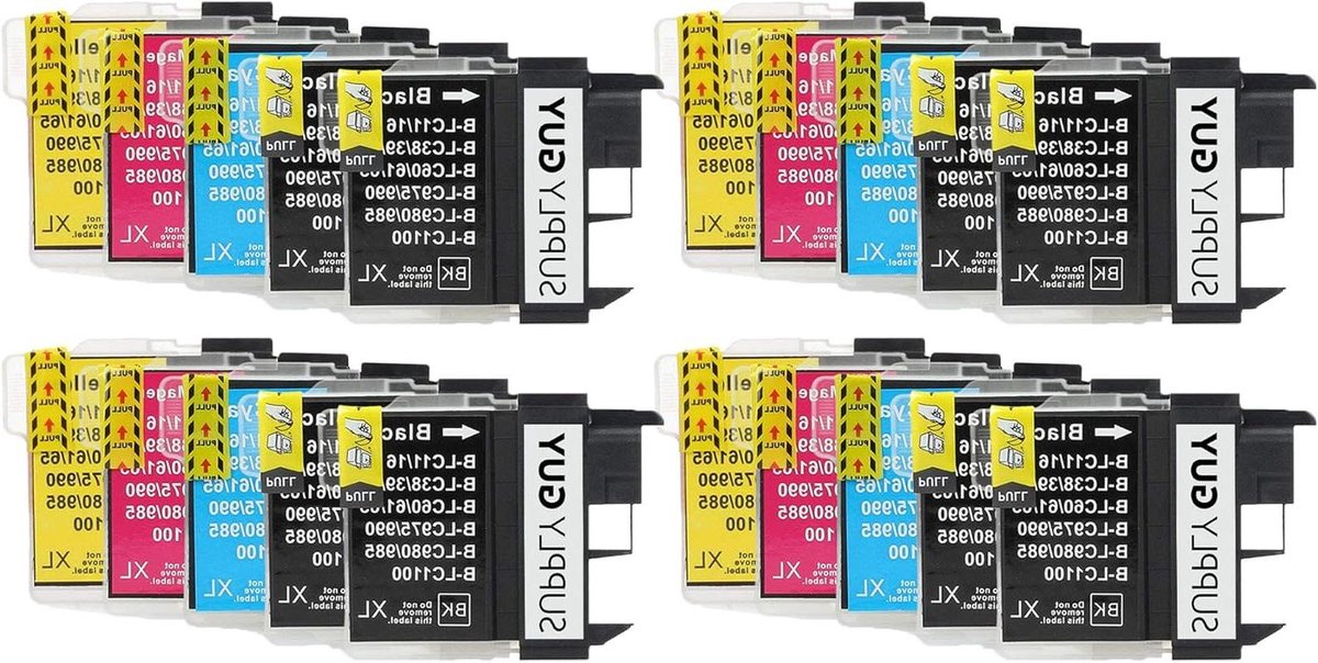 Inkjet Cartridges - Printer Inkt - Thuisprinten Kantoor - Hoge Capaciteit - 20 Stuks - Multicolor