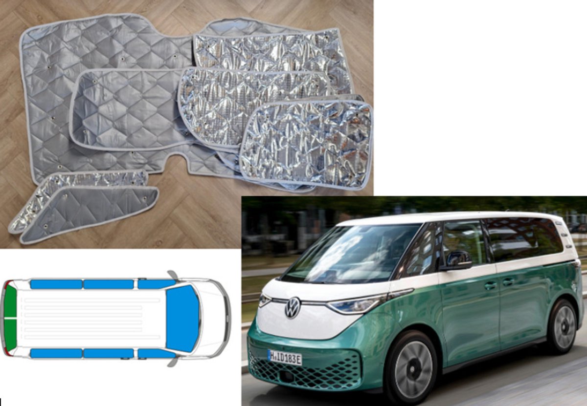 Raamisolatie Volkswagen ID BUZZ 10 delige set (Lange uitvoering)