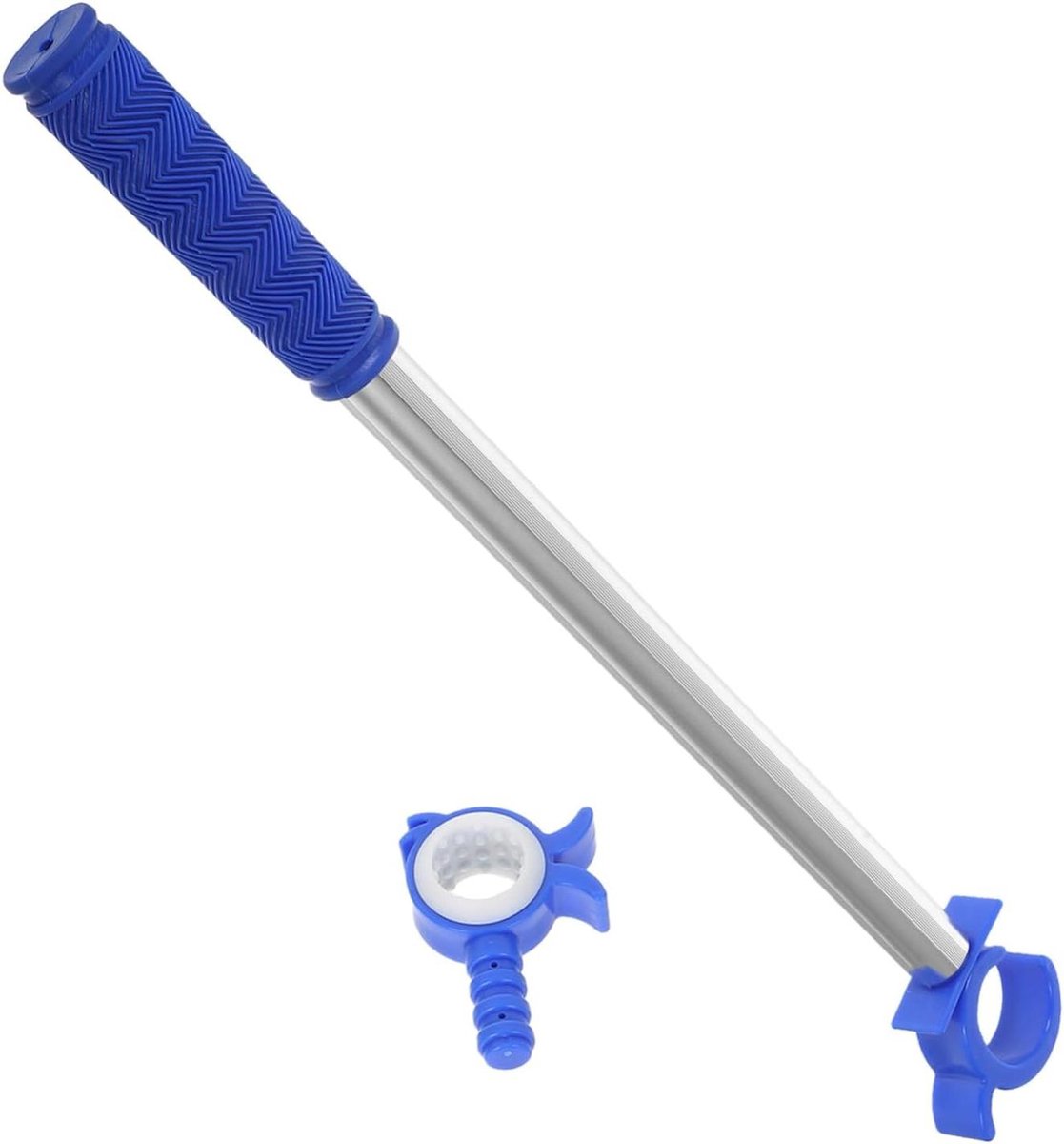 Raamopener met Haak - Trekstang - Hoge Ramen Openen - Duurzaam Aluminium - 6.2B x 46.4H cm - Blauw