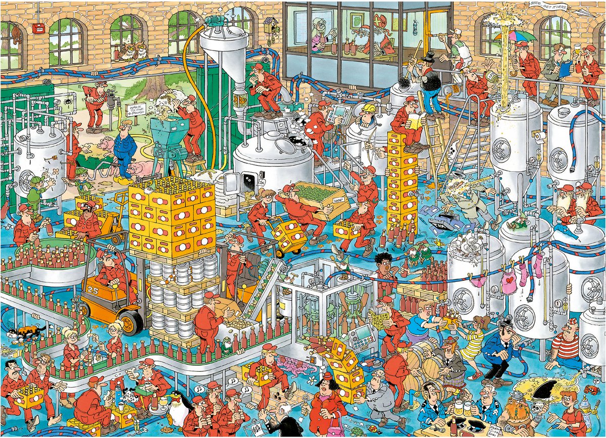 Jan van Haasteren - De Ambachtelijke Brouwerij - 1000 stukjes puzzel — afbeelding 6