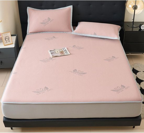 Zomerslaapmat - Koelmat Matras - Verkoeling Zomer - Ademend Microvezel - 150x200cm - Groen — afbeelding 5