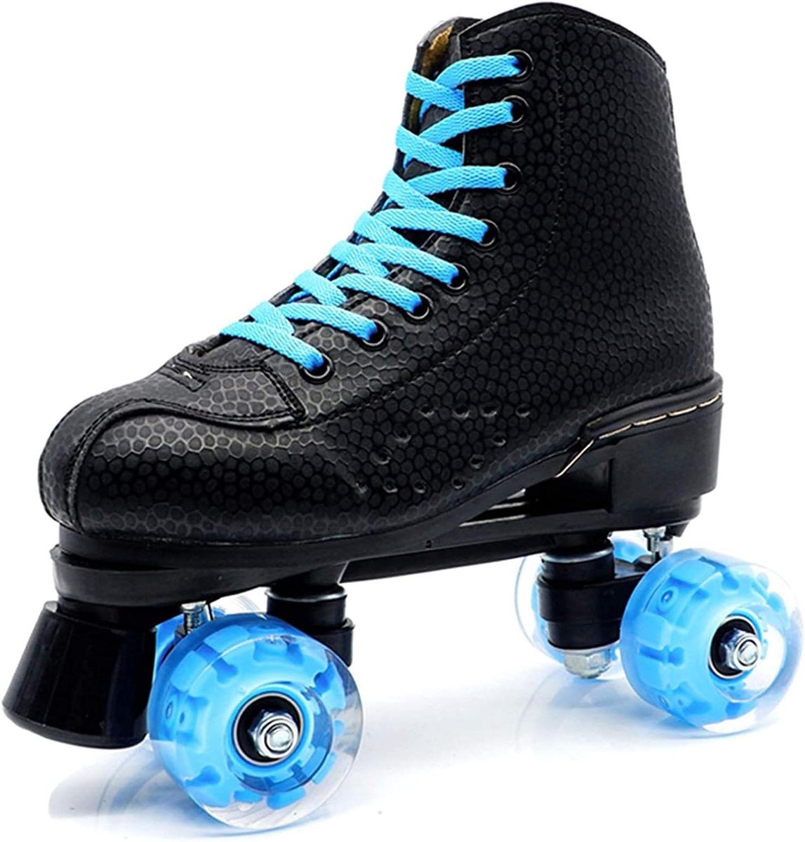 Rolschaatsen met sokken Dubbele rij schaatsen Recreatief schaatsen Bewegingsgeactiveerde LED-lampjes