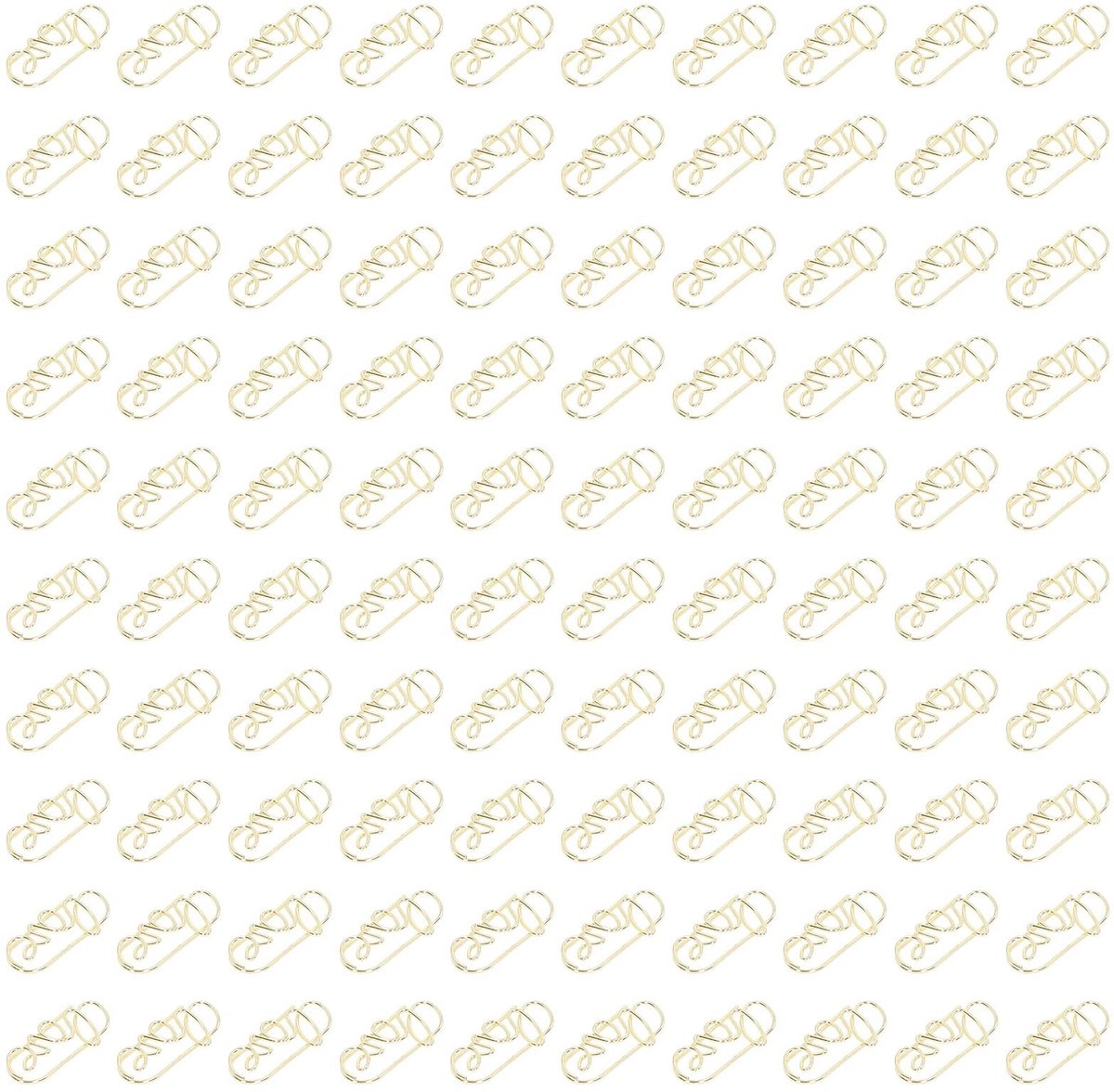 Dailygoods- Paperclips Hartvorm - 100 Stuks - Draagbaar - Opbergdoos - Hoogwaardige Afwerking - Lichtgewicht Metaal - Kantooraccessoires