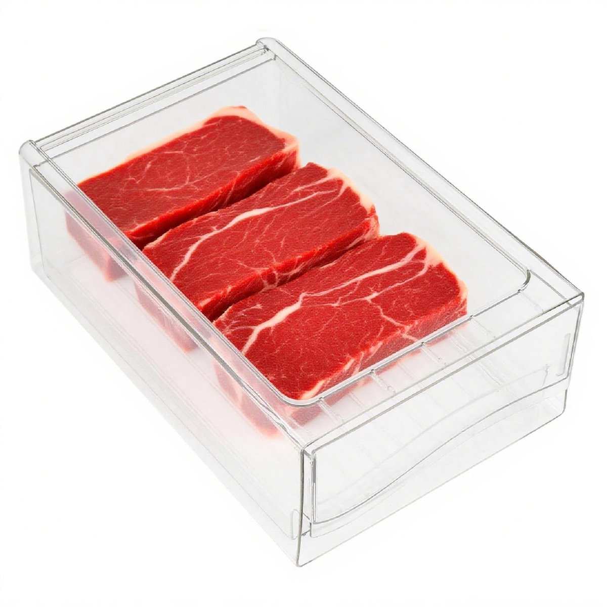 Dailygoods- Koelkastcontainer met uittrekbare design - Opbergdozen - Koelkastdozen - Voedselorganisatie - Stapelbare koelcontainers - Hoogwaardig voedselveilig materiaal