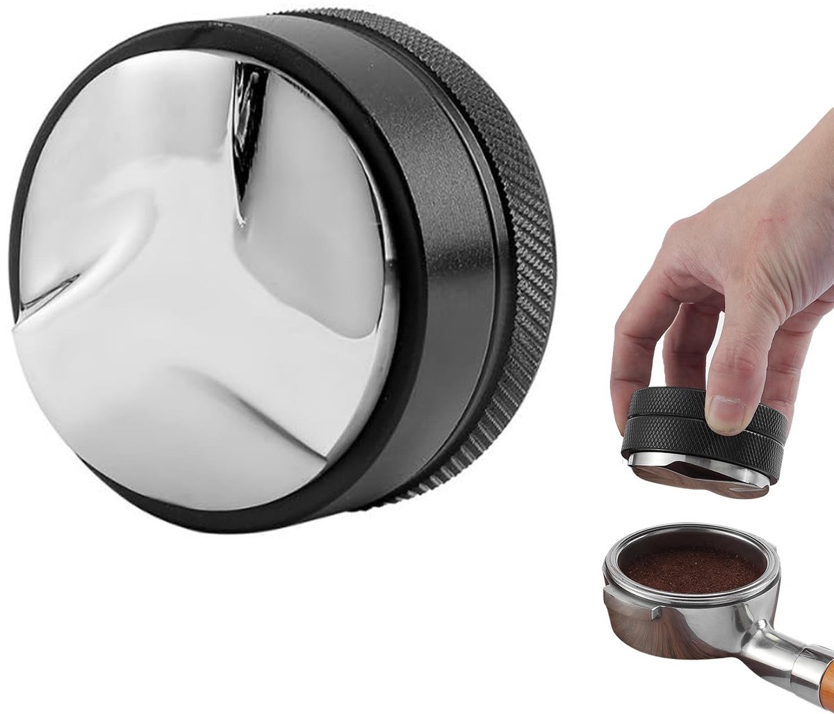 Dailygoods- Koffie Leveler - 304 Roestvrij Staal - Antiaanbakring - Koffie Distributeur - Compact - Lichtgewicht - Koffieverdeler