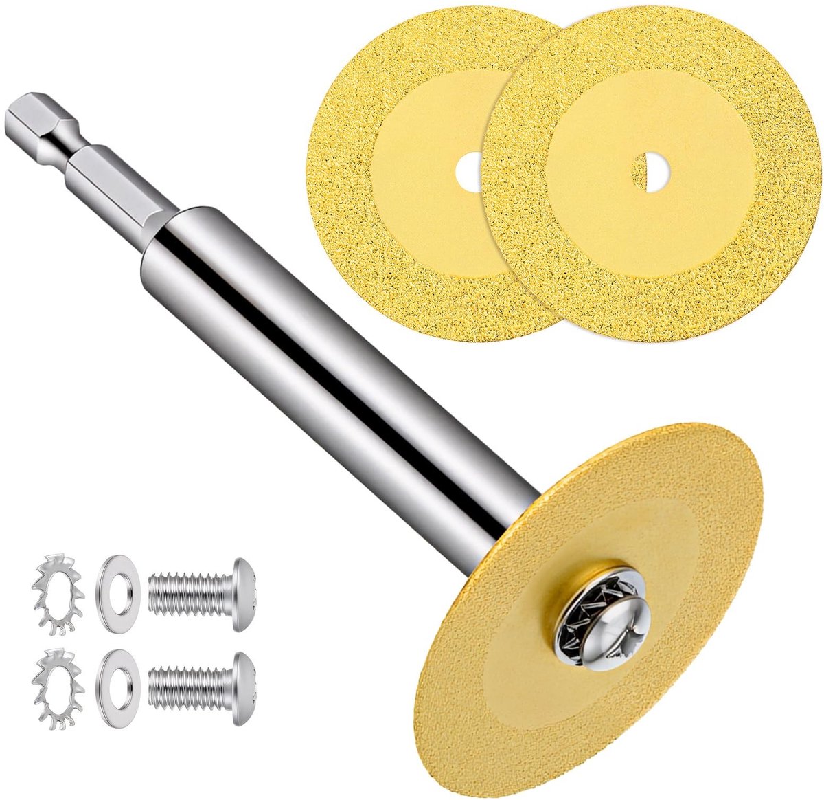 Dailygoods- Diamant Blade Set - Professionele Snijoplossing - 1 mm Ultradunne Messen - Geschikt voor Glas/Jade/Keramiek/PVC - Inclusief Accessoires - Duurzaam en Precisie - Snijschijf
