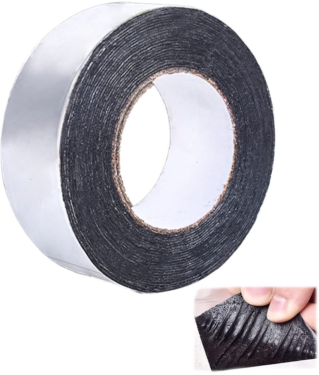 Dailygoods- Bitumentape Waterdicht - Zelfklevend - 50 x 10 m - Sterke Hechting - Duurzaam - Corrosiebestendig - Slijtvast - Reparatietape