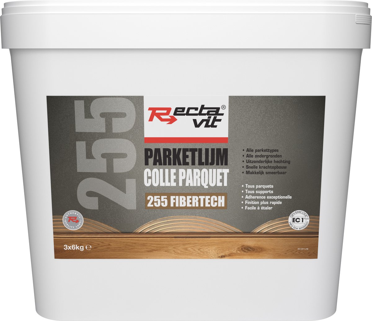 Rectavit 255 multilayer parketlijm 3x6 kg