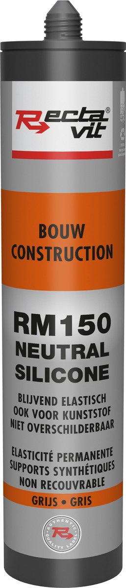 Rectavit - RM150 Bouw (Neutral Silicone) - 310 ml - Grijs