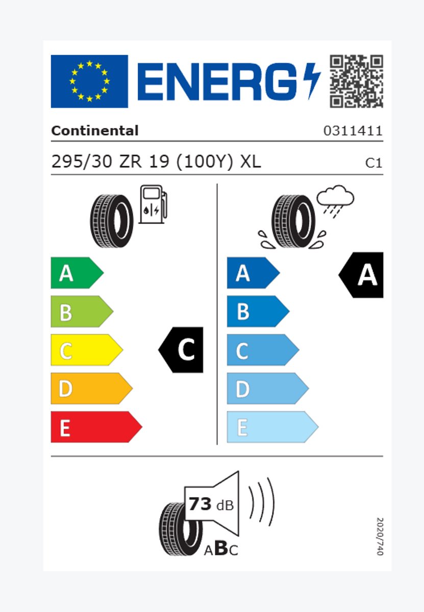 Continental SportContact 7 295/30 ZR19 (100Y) XL EVc – foto 2