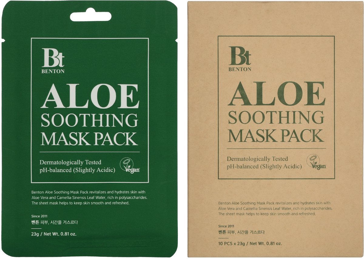 Benton Aloe Soothing Mask Pack 10 stuk - 10 Pieces