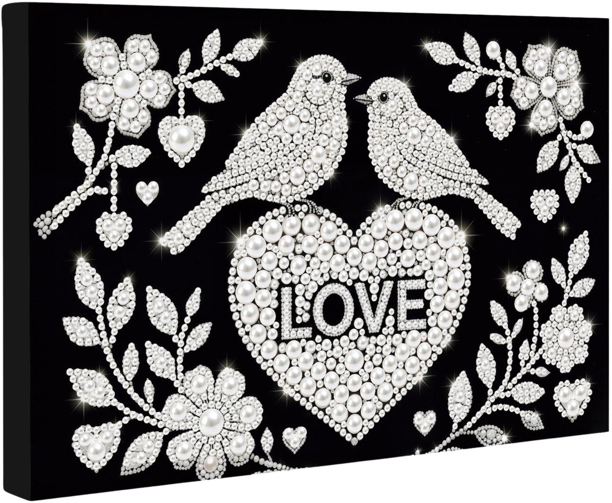 Adorzy Diamond Painting Op Canvas Vogels – Pearl Paintings - Diamond Painting Volwassenen – Diamond Painting Volledig Pakket