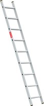 Baulich Aluminium rechte ladder - 9 treden - Professionele aanleunladder met antislip sporten - Stabiel en duurzaam - Werkhoogte 346 cm - Draagvermogen 150 kg