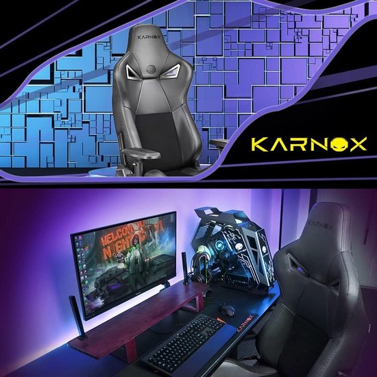 Gaming Stoel - Bureaustoel Ergonomisch - Langdurig Zitten - Hoge Dichtheid Schuim - 138 cm Hoog - Zwart — afbeelding 5