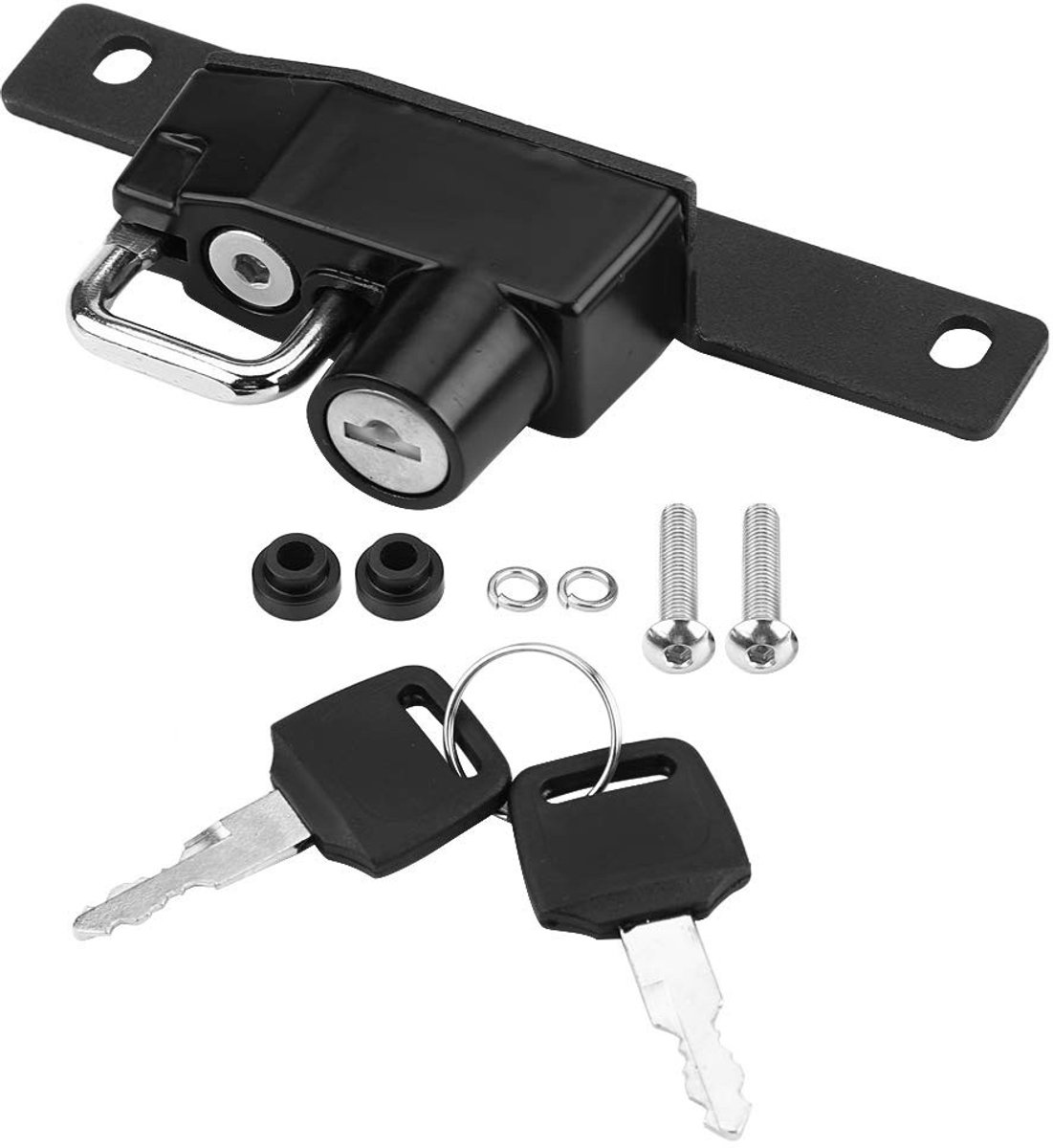 Dailygoods- Helmslot Aluminiumlegering - Compact - Geschikt voor R Nine T 2017-2018 - Inclusief 2 sleutels - Eenvoudige installatie - Lichtgewicht 188 g - Helmbeugel