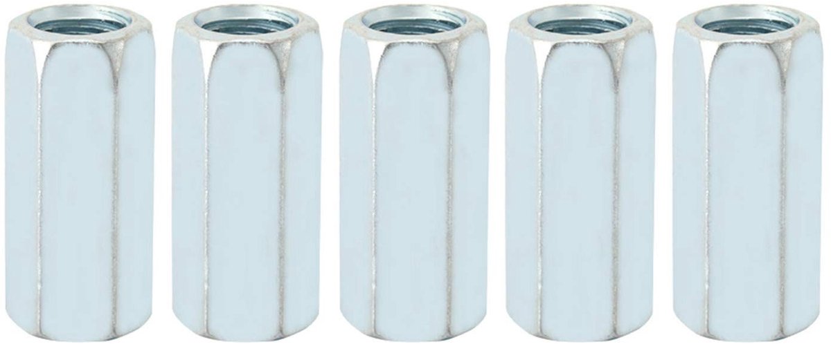 Dailygoods- Koppeling M12x40 - Zeshoekige Moeren - Verzonken Koolstofstaal - Hoge Sterkte - Corrosiebestendig - Voor Bevestiging