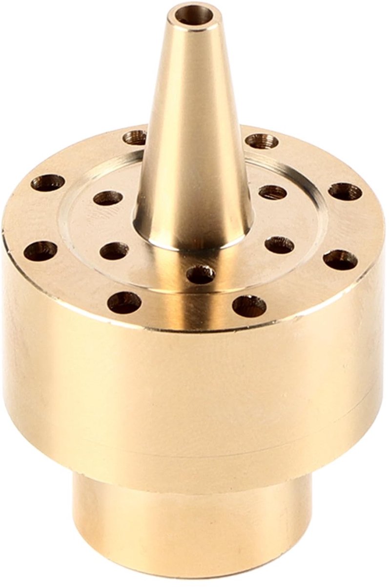 Dailygoods- Water Nozzle Goud - Fontein Nozzle - Tuin Fontein - Vijver Fontein - Sprinkler Spuitkop - Messing Materiaal