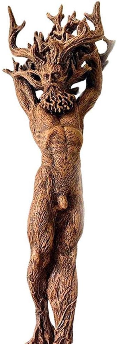 Dailygoods- Ornamenten Hars Standbeeld - Tuinbeelden - Decoratie - Weerbestendig - Ambacht - Grootte Heren 16x5.5cm - Tuinbeeld