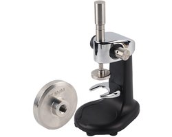 Dailygoods- Koffiestamper Professionele Roestvrij Stalen Koffiedistributeur - Handmatige Sabotage - Tamping Basis - Voor Thuis/Coffeeshop - Lengte 205mm - Koffiepers